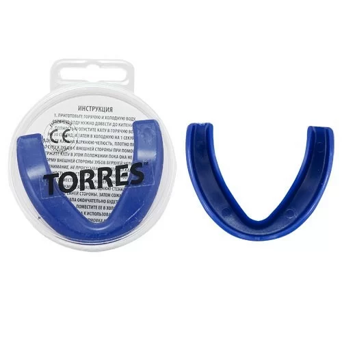 Фото Капа одночелюстная Torres евростандарт термопластичная синяя PRL1023BU со склада магазина СпортЕВ