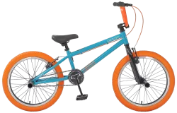 Велосипед BMX TechTeam Goof 20" (2023) бирюзово-оранжевый 580035
