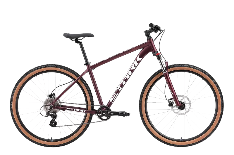Фото Велосипед Stark Hunter 29 3 HD (2024) темно-красный/белый HQ-001411 со склада магазина СпортЕВ