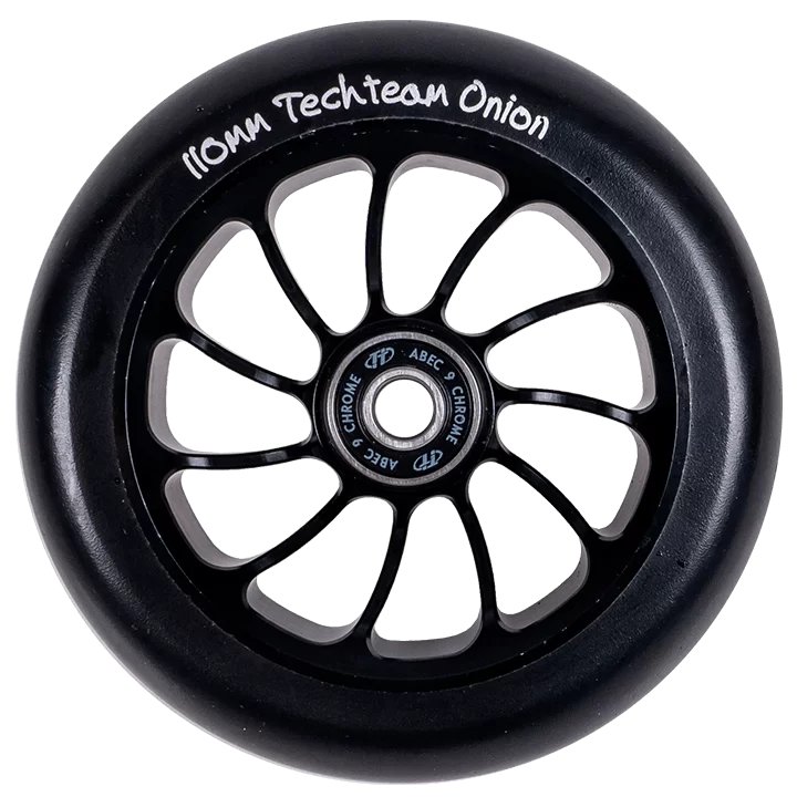 Фото Колесо для самоката TechTeam X-Treme 110 мм Форма Onion черный со склада магазина СпортЕВ