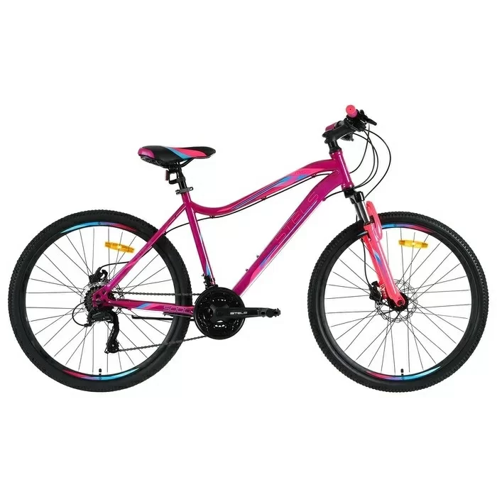 Фото Велосипед Stels Miss-5000 D 26" (2021) вишнёвый/розовый K010 со склада магазина СпортЕВ
