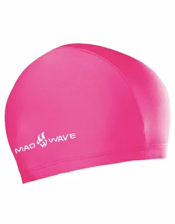 Фото Шапочка для плавания Mad Wave Lycra Junior pink M0520 01 0 11W со склада магазина СпортЕВ