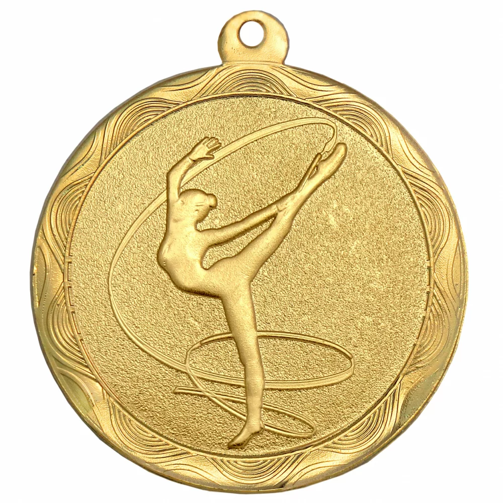 Фото Медаль MZ 60-50/G художественная гимнастика (D-50 мм, s-2,5 мм) со склада магазина Спортев