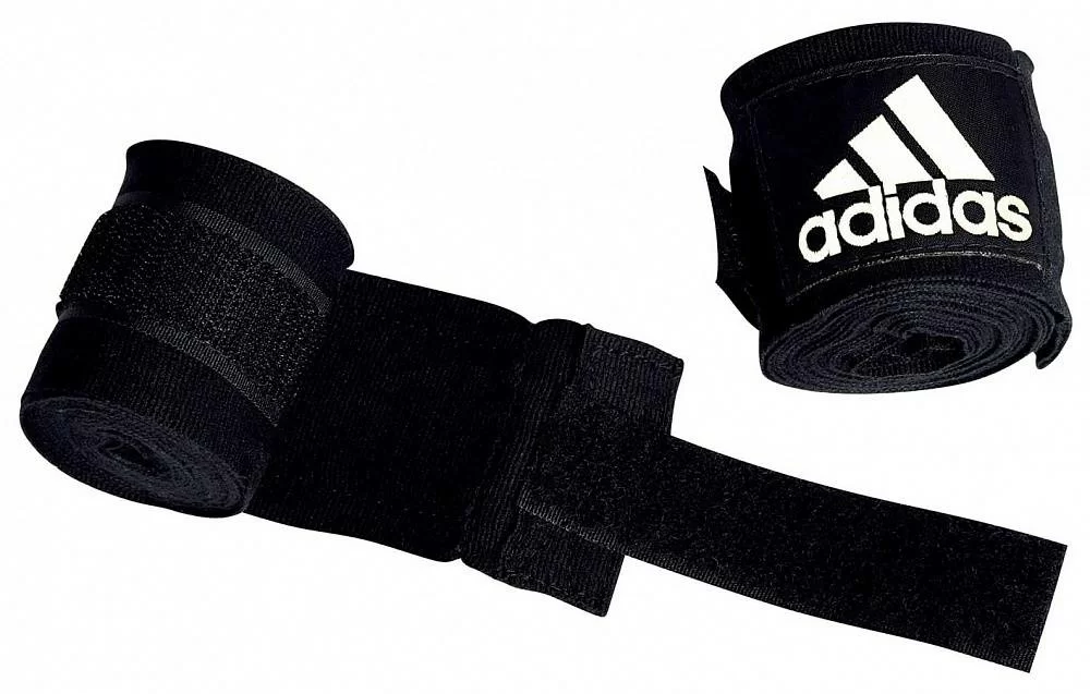 Фото Бинты боксерские 2.55 м Adidas New Rules Boxing Crepe Bandage черные adiBP031 со склада магазина СпортЕВ