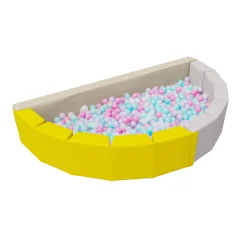 Сухой бассейн Romana «Ломтик» (pastel), 300 шариков (Pink mix) ДМФ-МК-12.47.01 (pastel)