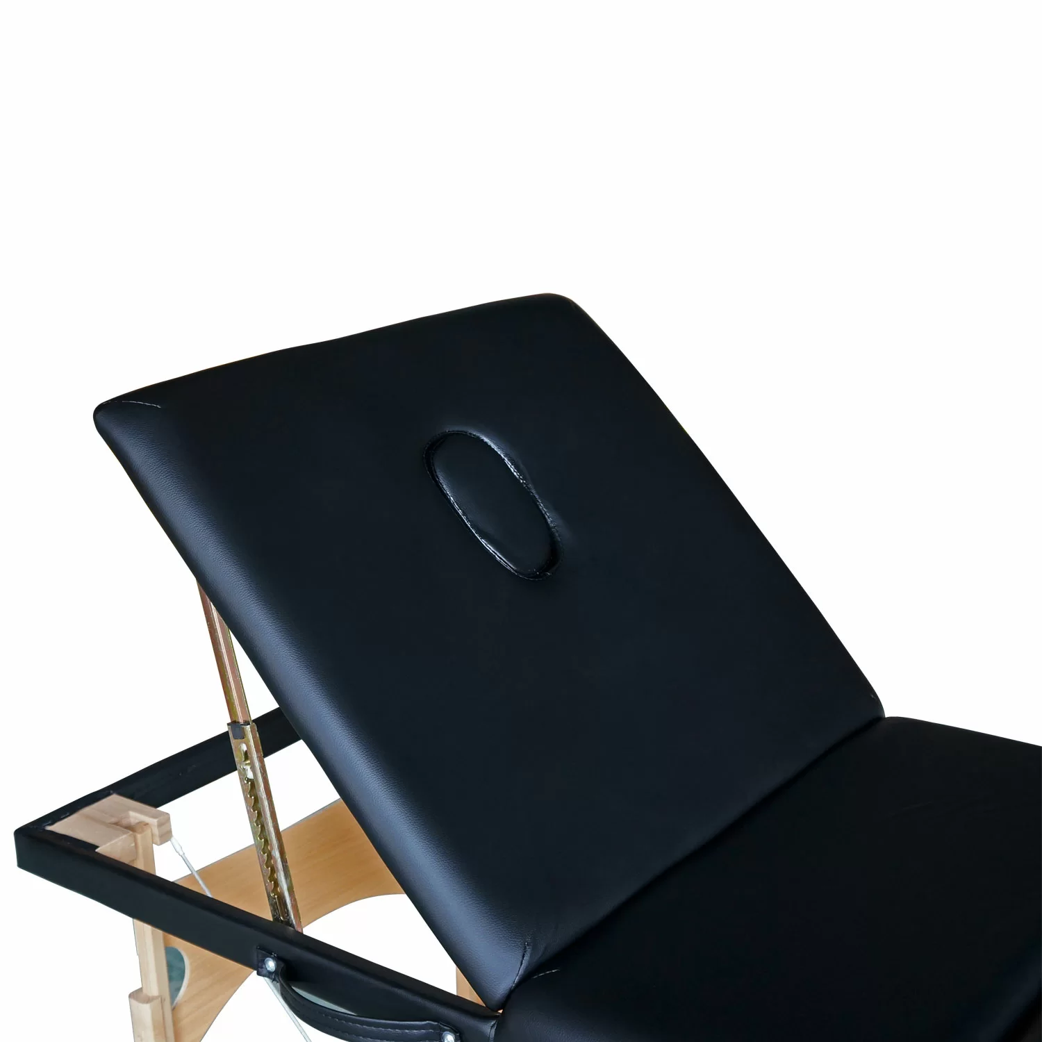 Фото Массажный стол DFC NIRVANA, Relax Pro,  дерев. ножки, цвет черный (Black) TS3021_B1 со склада магазина СпортЕВ