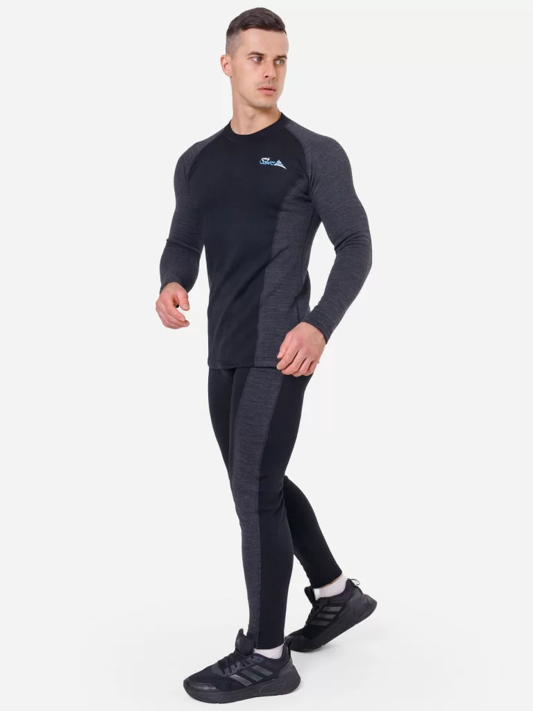 Фото Комплект термобелья Saimaa Arctic Armor мужской черный/серый со склада магазина Спортев