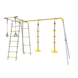 ROMANA Полянка Плюс 2 (желтый/серый) (с качелями Диск) 103.26.06+1.Д-26.09+1.Д-26.09