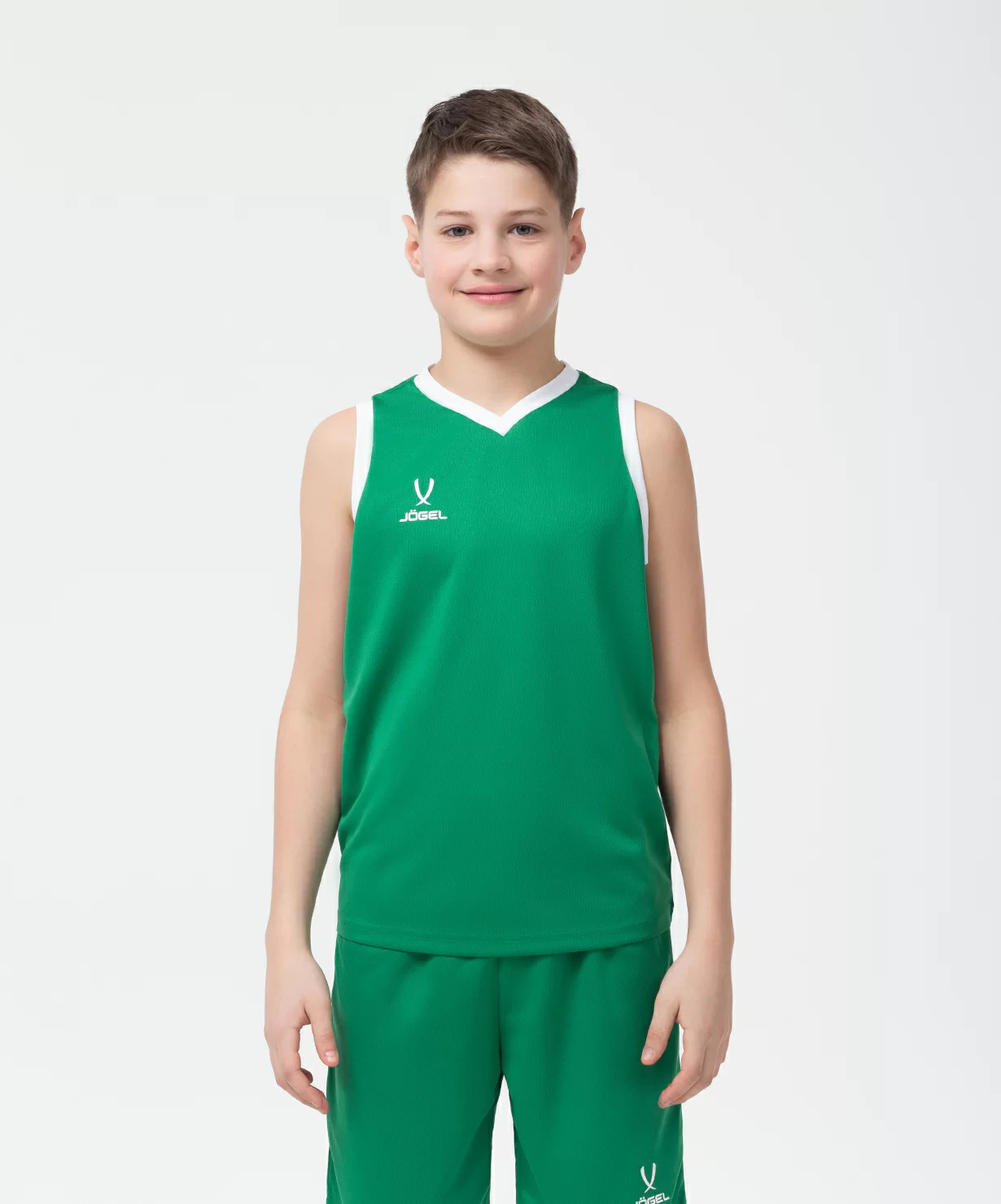 Фото Майка баскетбольная Camp Basic, зеленый, детский Jögel со склада магазина Спортев