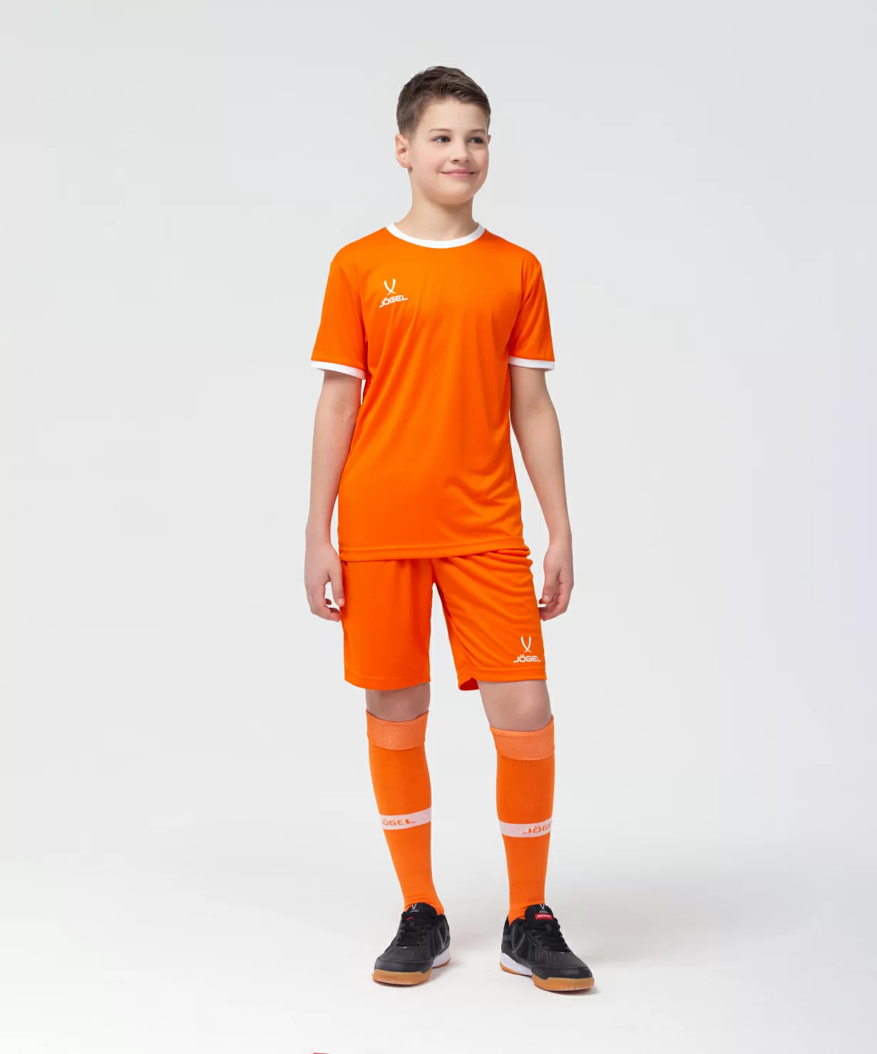 Фото Футболка футбольная CAMP Origin, оранжевый/белый, детский Jögel со склада магазина Спортев