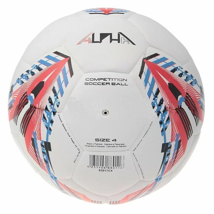 Фото Мяч футбольный AlphaKeepers Hybrid Pro Game №4 white\red 83017C4 со склада магазина СпортЕВ