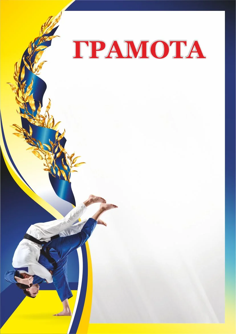 Фото Грамота 00615 дзюдо со склада магазина Спортев