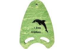 Доска для плавания 31,5х45х3 см E39338 Гранит с ручками зеленая 10021148