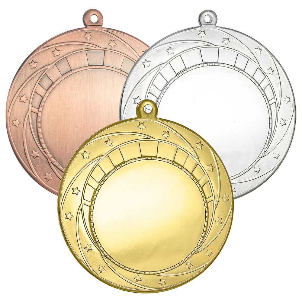 Фото Комплект медалей MZ 38-80/N (G,S,B) (D-80мм, D-50мм, s-3мм) со склада магазина СпортЕВ