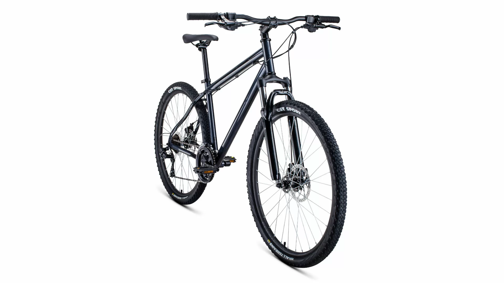Фото Велосипед Forward Sporting 27.5 2.2 disc (2021) темно-серый/черный RBKW1M17G018 со склада магазина СпортЕВ