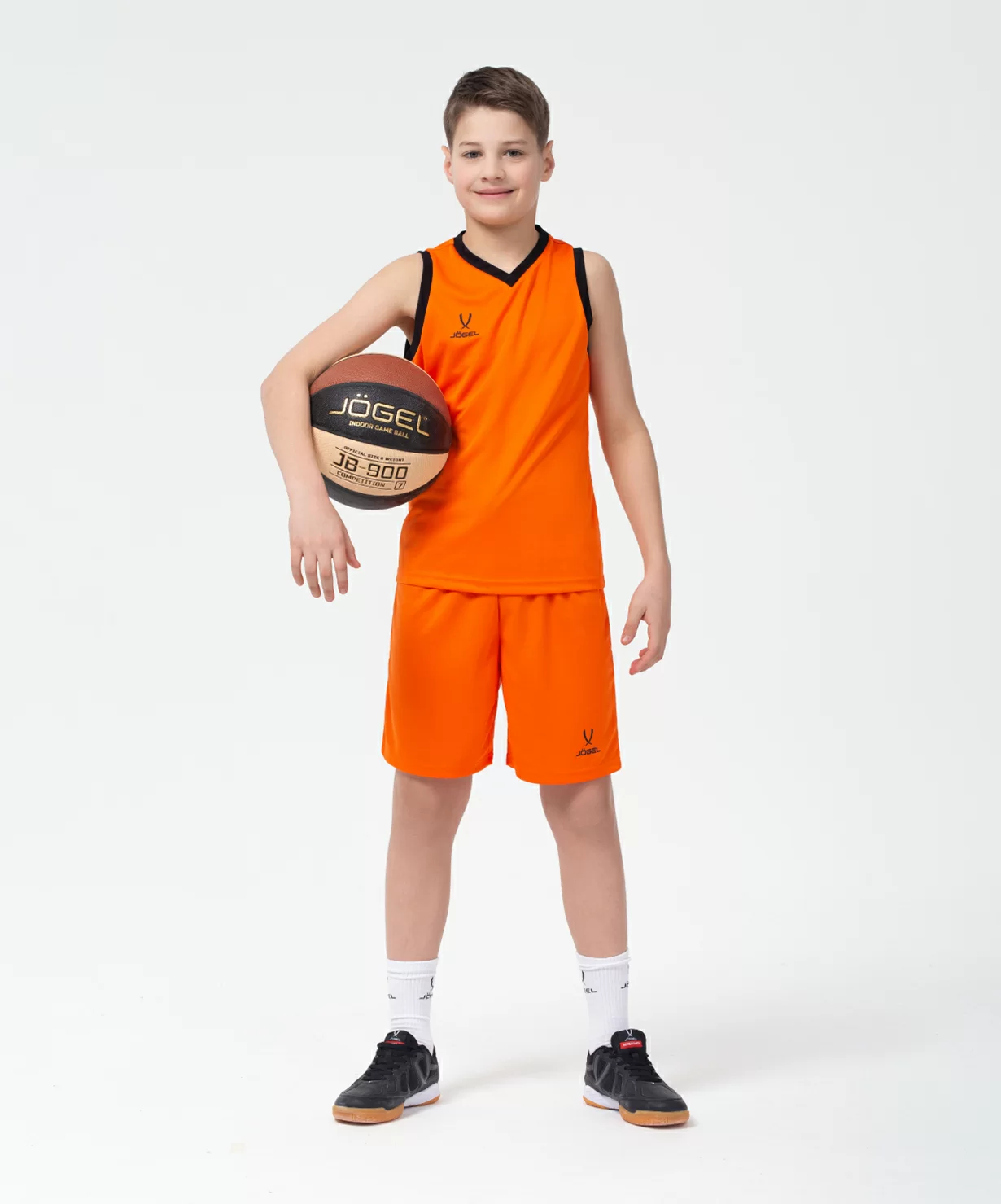 Фото Шорты баскетбольные Camp Basic, оранжевый, детский Jögel со склада магазина СпортЕВ