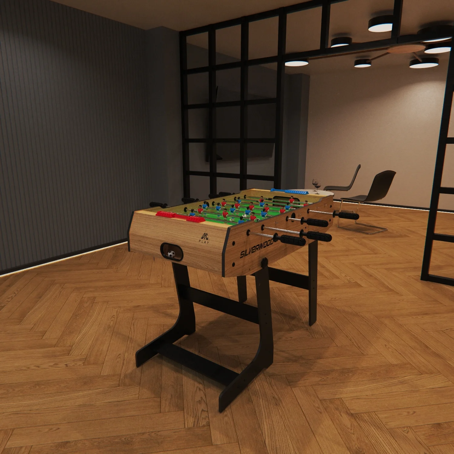 Фото Игровой стол - футбол DFC SILVERWOOD SB-ST-07 со склада магазина Спортев