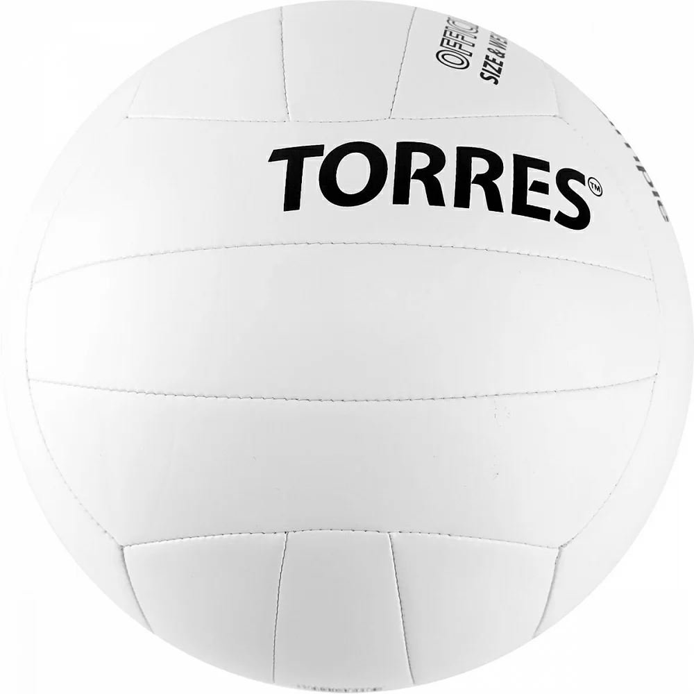 Фото Мяч волейбольный Torres Simple р.5 синт. кожа бело-черный V32105 со склада магазина СпортЕВ