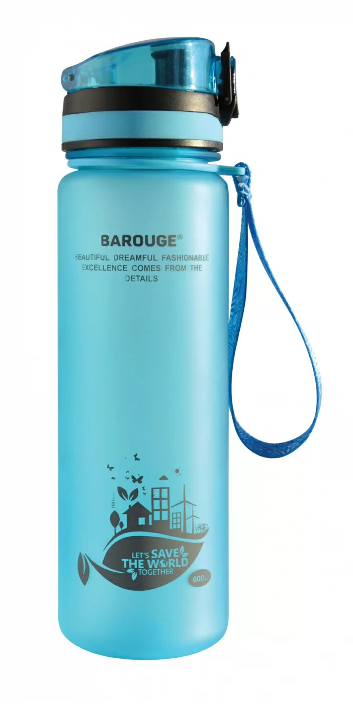 Фото Бутылка для воды Barouge Active Life BP-915 600 мл голубая со склада магазина СпортЕВ