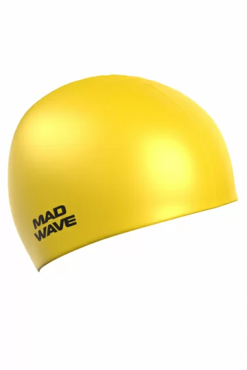 Фото Шапочка для плавания Mad Wave Intensive Big yellow M0531 12 2 06W со склада магазина СпортЕВ