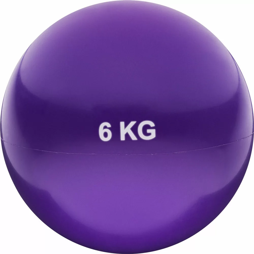 Фото Медбол 6 кг HKTB9011-6 d-21см ПВХ/песок фиолетовый со склада магазина СпортЕВ