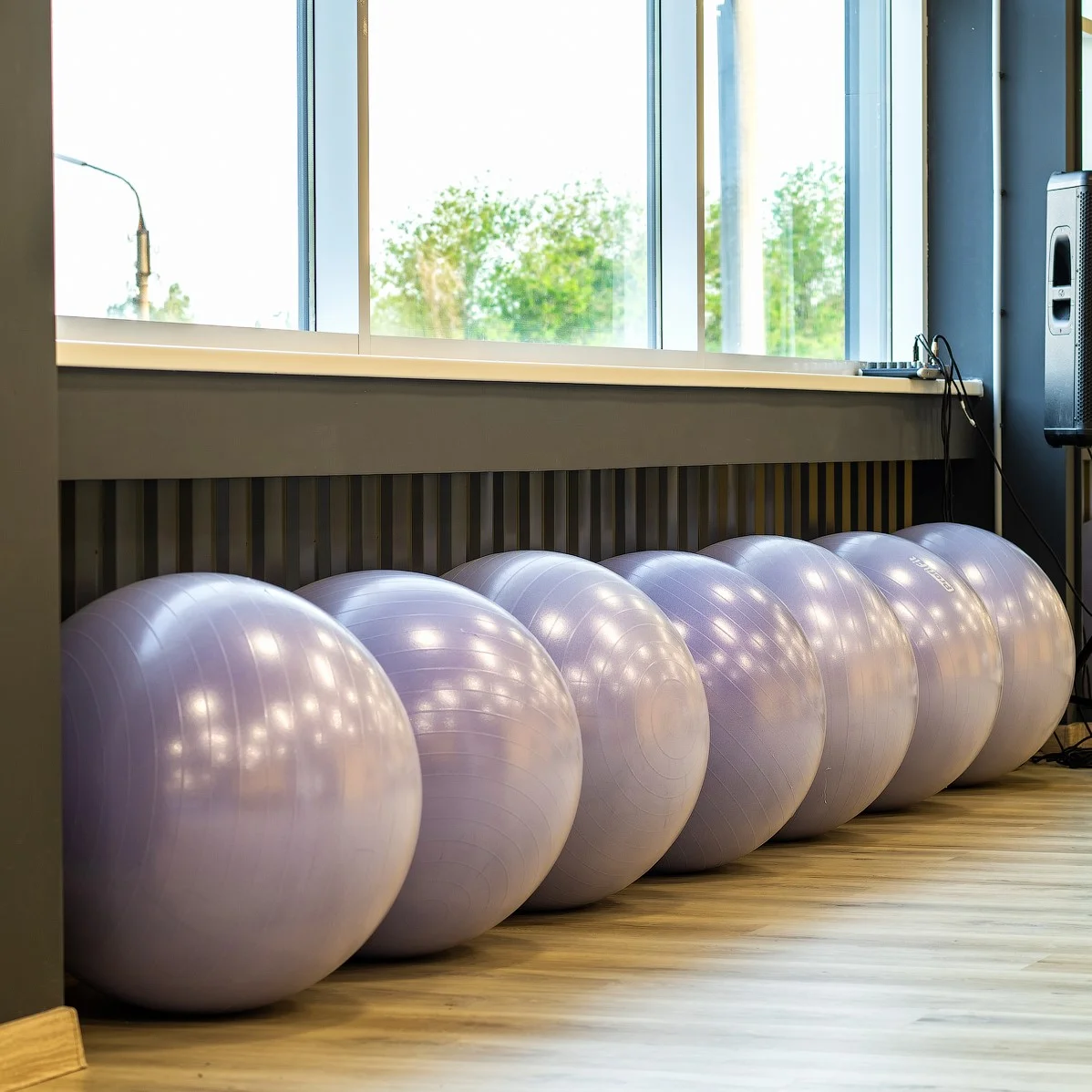 Фото Гимнастический мяч антивзрыв D55 см PROFI-FIT РАСПРОДАЖА со склада магазина Спортев