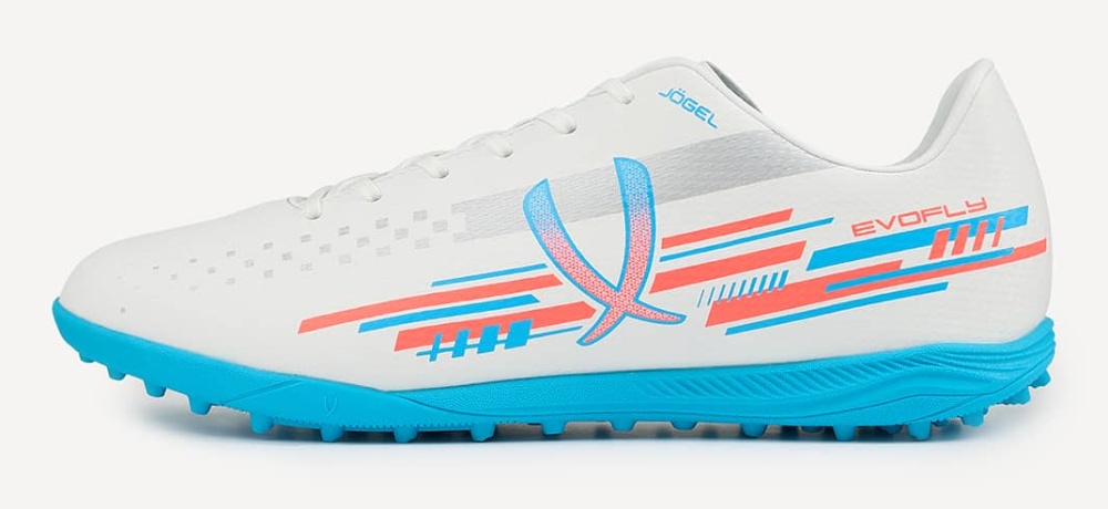 Фото Бутсы Jogel Evofly TF Talant белый/голубой 4211 со склада магазина Спортев