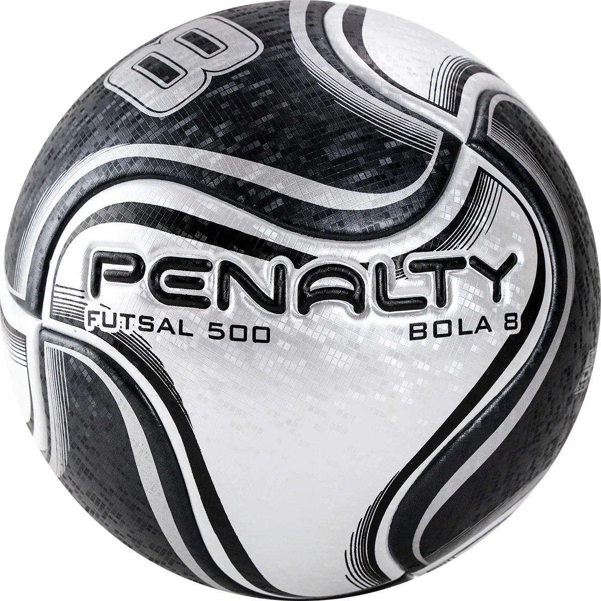 Фото Мяч футзальный Penalty Futsal 500 Bola 8 X №4 черно-белый 5212861110-U со склада магазина СпортЕВ