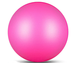 Мяч для художественной гимнастики 19 см 400 г Indigo металлик цикламеновый IN329
