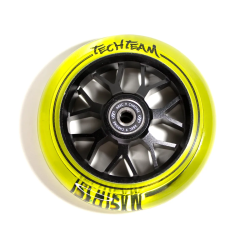 Колесо для самоката TechTeam X-Treme 100 мм Форма Wind2 yellow transparent