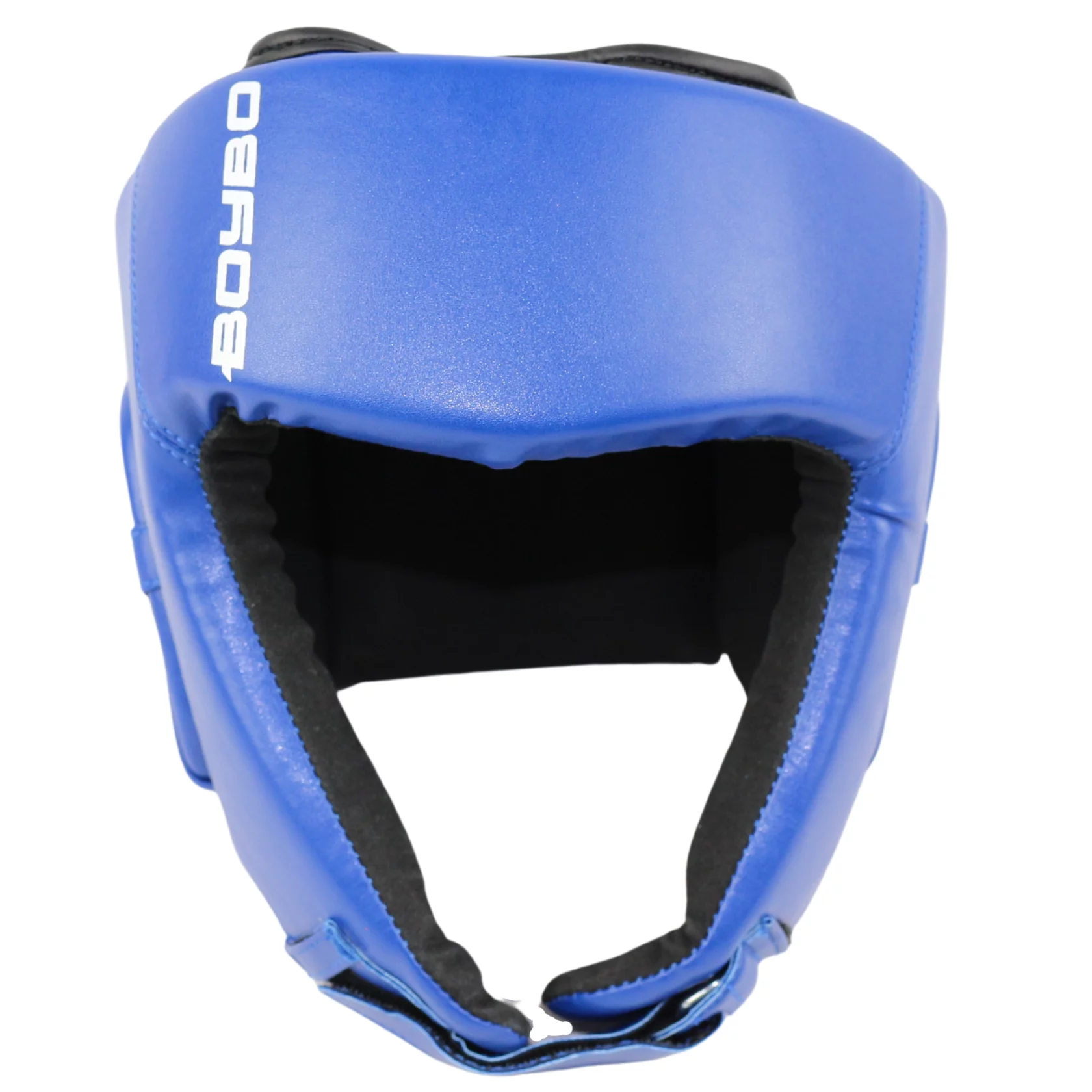 Фото Шлем боксерский BoyBo Titan кожа, одобрен ФРБ, синий IB-24-1 со склада магазина СпортЕВ