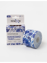 Тейп Кинезио Kinexib Classic 5 м * 5 см Культурный код, гжель 28878