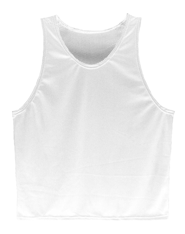 Фото Манишка односторонняя сетчатая Light взрослая белая МВС-Б со склада магазина Спортев