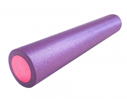 Ролик для йоги 90х15см PEF90-10 полнотелый B34498 фиолетовый/розовый