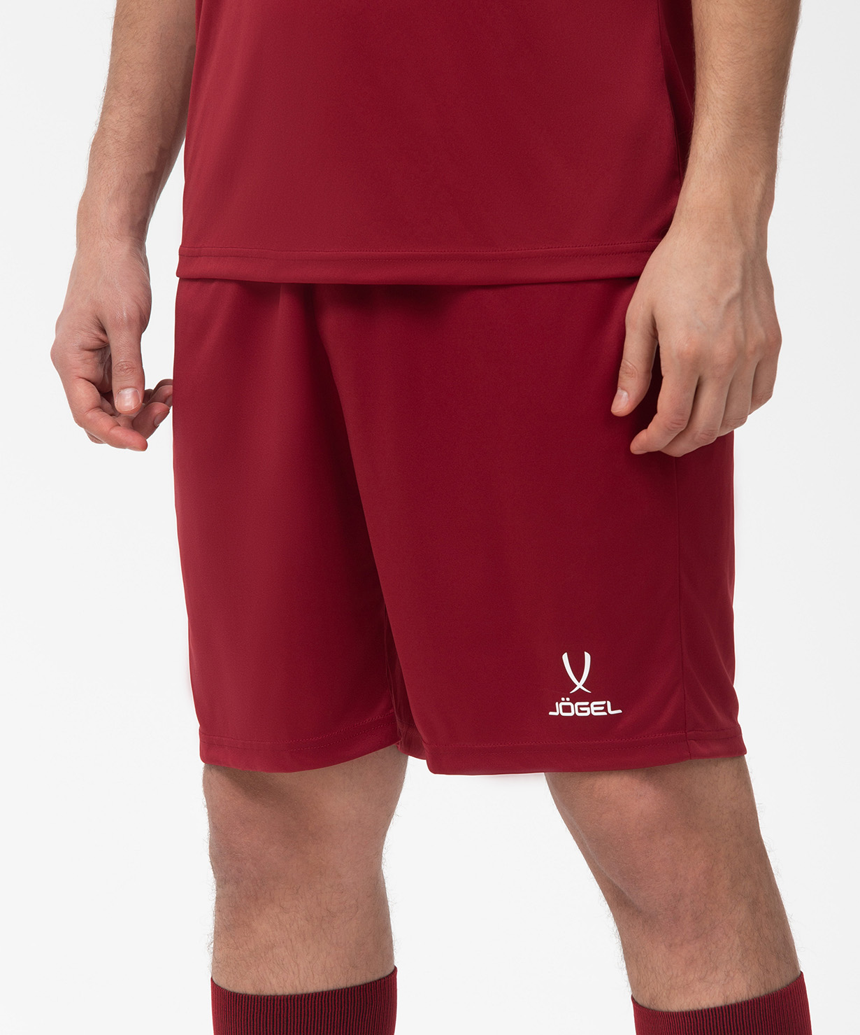 Фото Шорты игровые JOGEL CAMP Classic Shorts, гранатовый/белый со склада магазина Спортев