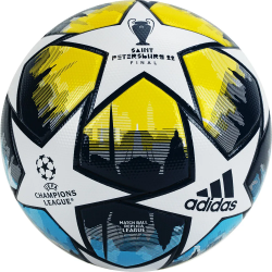 Мяч футбольный Adidas UCL League St.Petersburg №5 FIFA Quality бело-сине-желтый H57820