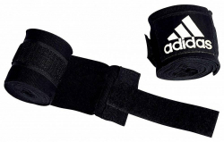 Бинты боксерские 2.55 м Adidas New Rules Boxing Crepe Bandage черные adiBP031