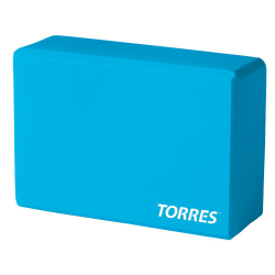 Блок для йоги Torres YL8005 8х15х23 см ЭВА голубой