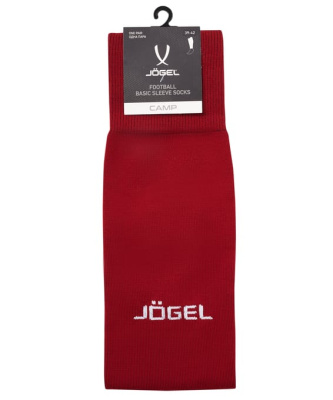 Фото Гетры футбольные Jogel CAMP BASIC SLEEVE SOCKS без носка гранатовый/белый JC1GA0228.83 со склада магазина Спортев