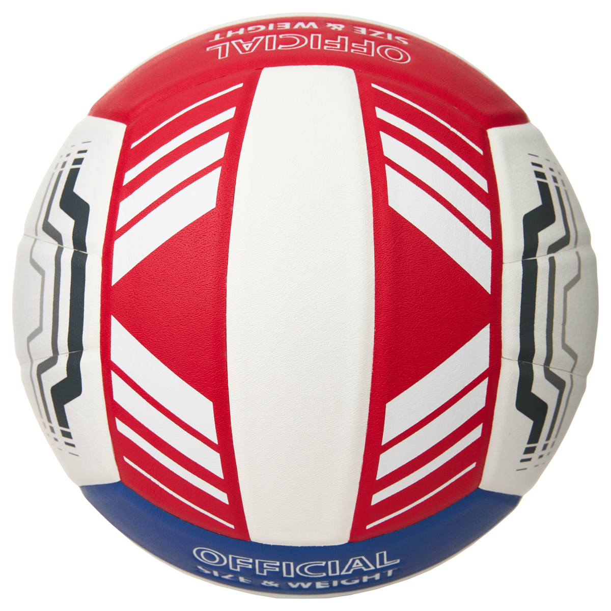 Фото Мяч волейбольный Torres VB 1000 р.5 синт. кожа бело-синий-красный V32415 со склада магазина Спортев