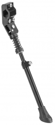 Подножка 20"-28" BLF-F2 крепление на 1 перо задней вилки, телескопическая, алюминиевая чёрная 390051