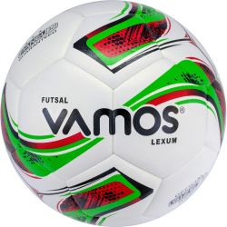 Мяч футзальный Vamos Futsal Lexum 32П №4 бело-красно-зеленый BV 2344-LXM