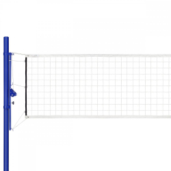 Сетка волейбол d-3.0 мм яч.100*100 1,0*9,5 м ПП обш. с 4-х сторон, верх и низ лента 5 см белый 0396