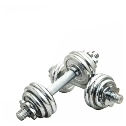 Набор гантелей 7.5 кг х 2 шт хромированные 0749