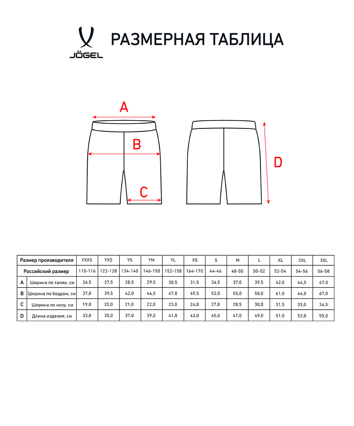Фото Шорты игровые JOGEL CAMP Classic Shorts, темно-синий/белый, детский со склада магазина Спортев