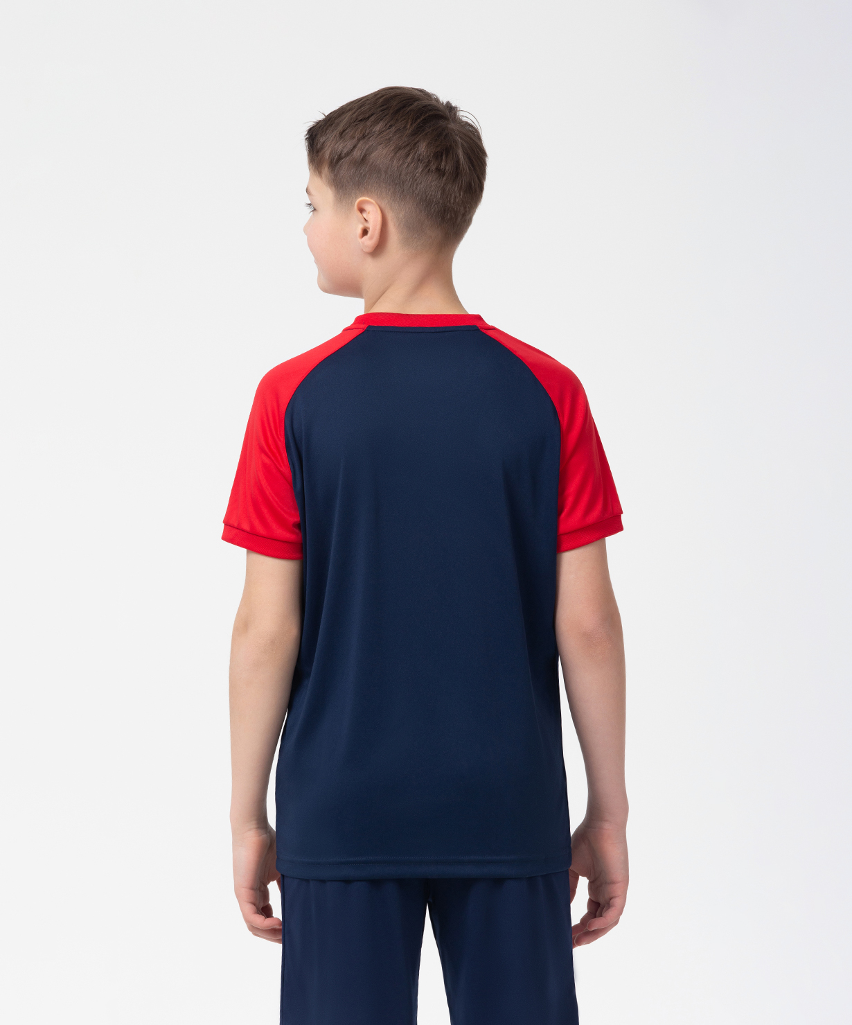 Фото Футболка игровая JOGEL CAMP Reglan Jersey, темно-синий/красный, детский со склада магазина Спортев