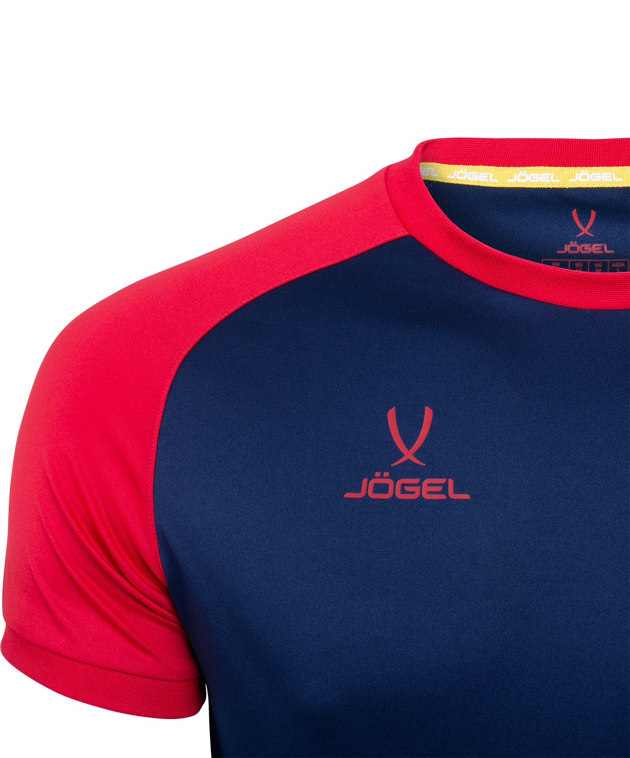 Фото Футболка игровая JOGEL CAMP Reglan Jersey, темно-синий/красный, детский со склада магазина Спортев