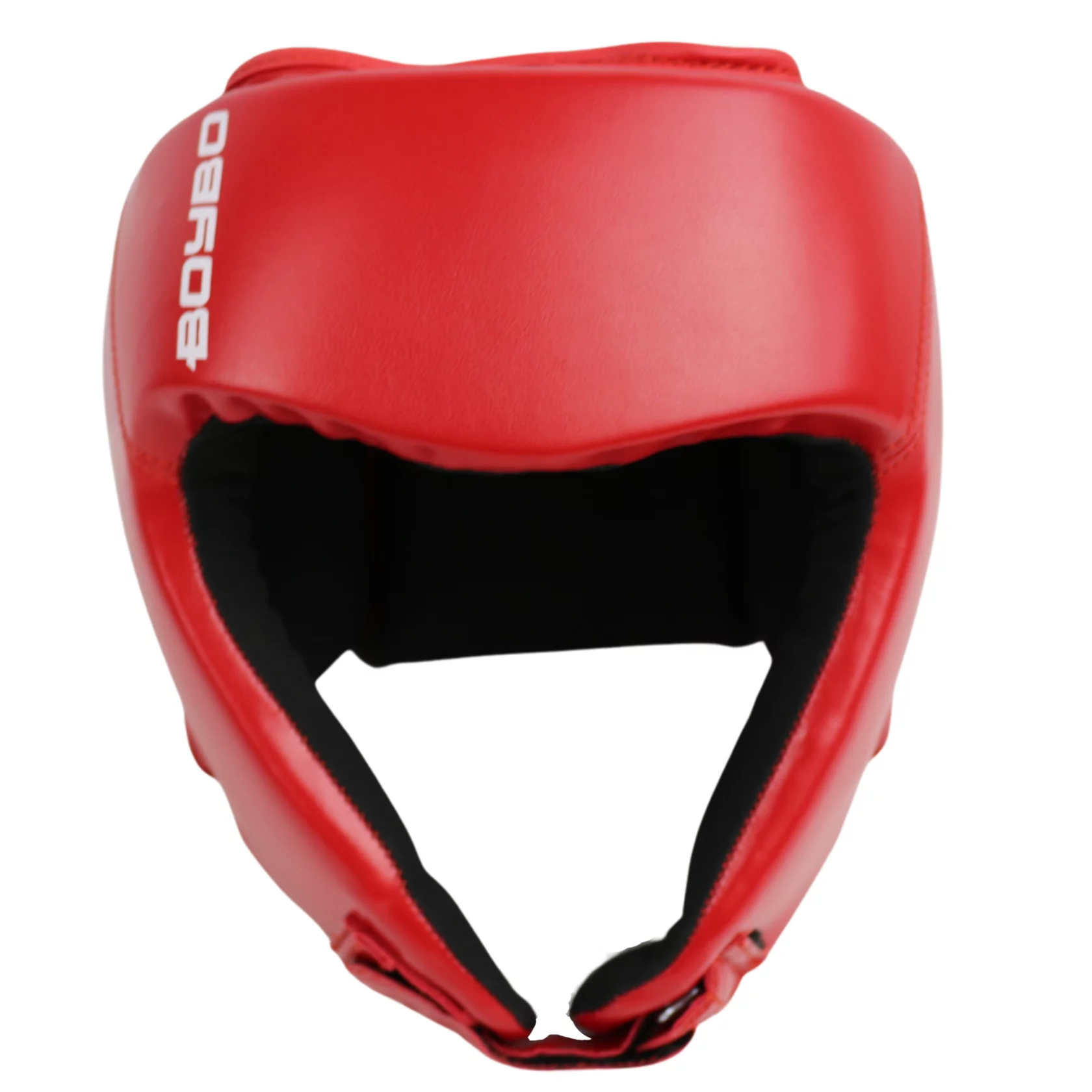 Фото Шлем боксерский BoyBo Titan кожа, одобрен ФРБ, красный IB-24-1 со склада магазина СпортЕВ