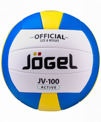 Мяч волейбольный Jögel JV-100 2021 синий/желтый 19883