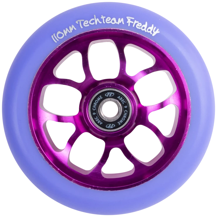 Фото Колесо для самоката TechTeam X-Treme 110 мм Форма Freddy фиолетовый со склада магазина СпортЕВ